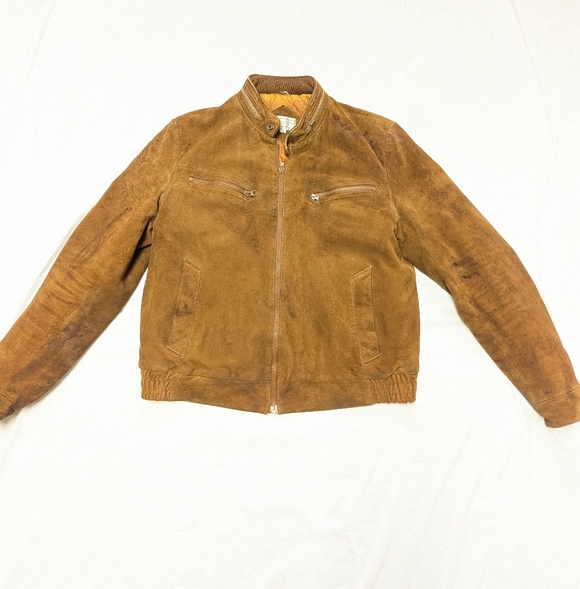Tarleton 70s Vintage Leather Quilted Coat DAMAGE READ Western Streetwear Work